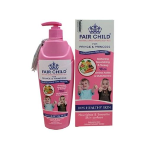 Fair Child Natural and Moisturizing Body Milk for Prince and Princess – Softening, Nourishing & Toning with Amino Acids and Multivitamins – 400 ml