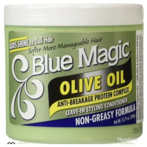 Blue Magic Olive Oil Anti-Breakage Protein Complex Leave-In Styling Conditioner 390g