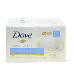 Dove Sensitive Skin Hypoallergenic Beauty Bar – 4x90g Bars