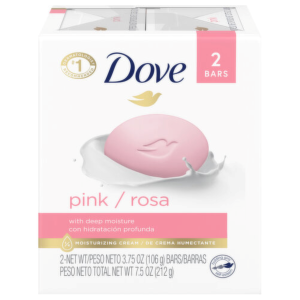 Dove Pink Beauty Cream Bar with Deep Moisture – 2x106g Bars