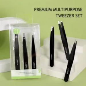 Lesha Professional Eyebrow Scissor Tweezer