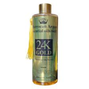 Moroccan Argan Essential Oil 6-in-1 with 24K Gold