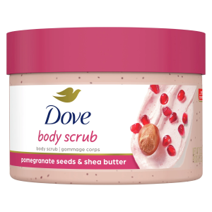 Dove Pomegranate & Shea Butter Body Scrub – Exfoliation Meets Lasting Nourishment