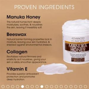 Advanced Clinicals Manuka Honey Body Cream 454ml