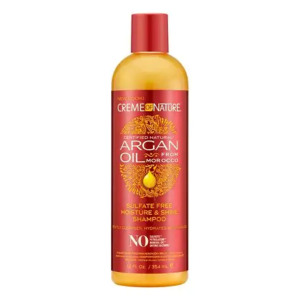 Crème of Nature Argan Oil Sulfate-Free Moisture & Shine Shampoo - Gentle Cleanse & Hydration