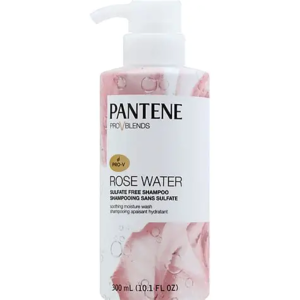 Pantene Pro-V Rose Water Sulfate-Free Shampoo - Purifying, Soothing & Gentle Cleanse