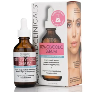 Advanced Clinicals 10% Glycolic & Lactic Acid Retexturizing Face Serum 52 ml