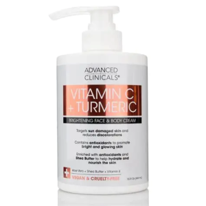 Advanced Clinicals Vitamin C + Turmeric Brightening Cream