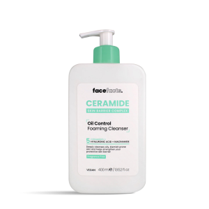 Face Facts Ceramide Oil Control Foaming Cleanser 400 ml - Barrier Repair & Deep Cleansing