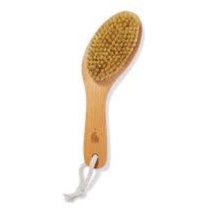 Premium Natural Bristle Dry Brush for Body Exfoliation