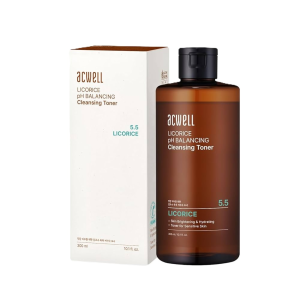 ACWELL Licorice pH Balancing Cleansing Toner 300 ml - Large Size, Brightening & Barrier
