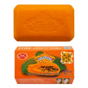 Asantee Papaya and Honey Soap Q10 AHA+BHA – 125g