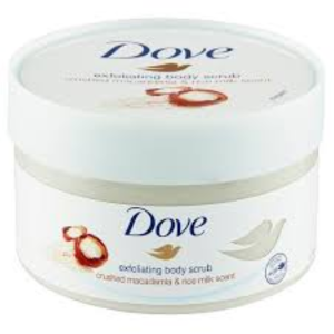 Dove Exfoliating Body Scrub with Crushed Macadamia and Rice Milk - 225g
