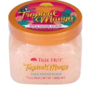 Tree Hut Tropical Mango Shea Sugar Body Scrub – Exfoliating & Hydrating (18 oz)
