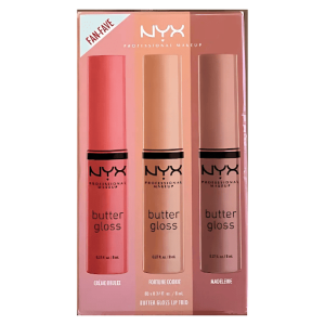 NYX Butter Gloss Trio – Non-Sticky, High-Shine Lip Gloss Set