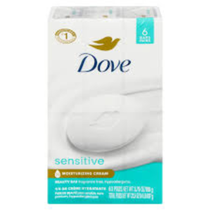 Dove Sensitive Beauty Bar – Fragrance-Free – 6x106g Bars