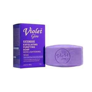 Violet Glow Extensive Exfoliating Purifying Skin Lightening Soap – 200g
